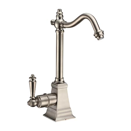 Whitehaus Point Of Use Instant Hot Water Drinking Faucet W/ Traditional Swivel S WHFH-H2011-BN